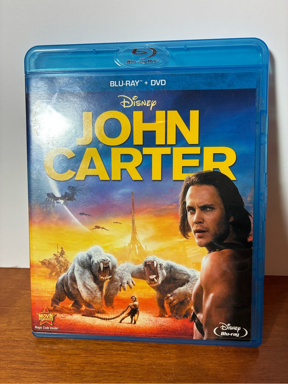 Disney John Carter Blu-ray + DVD - Blue Case with Yellow Artwork